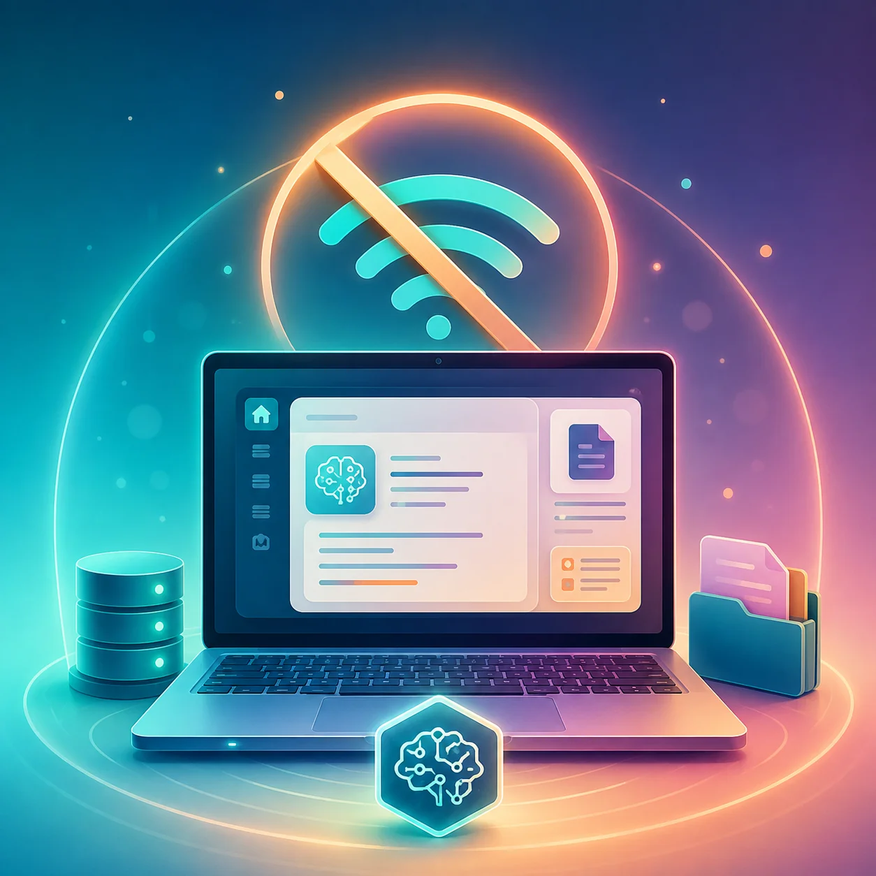 Illustration: core local features intended to work offline