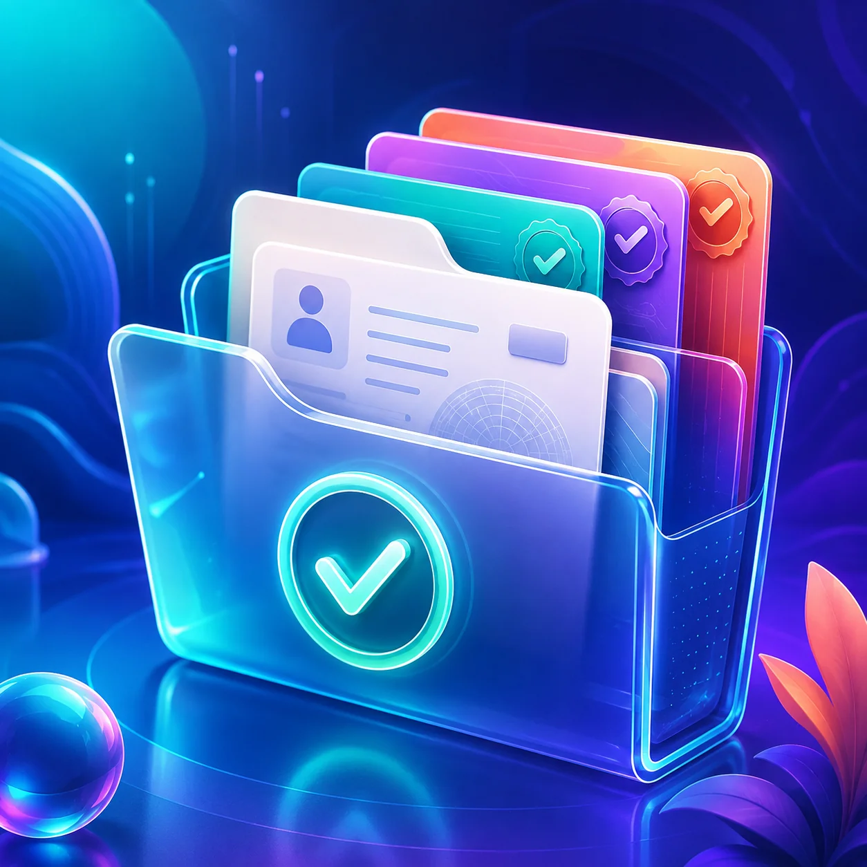 Illustration: AI working only with folders and documents the user has approved